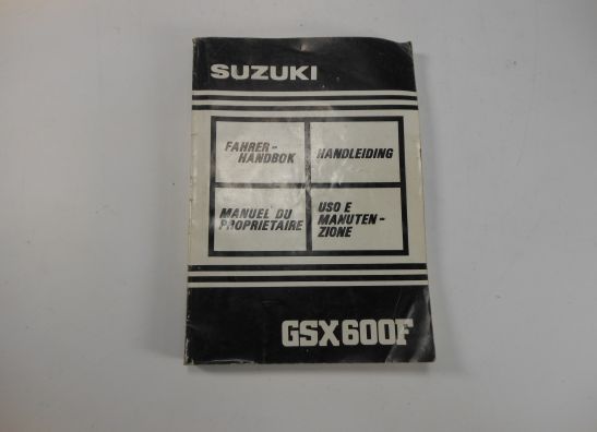 Instructieboekje Suzuki GSX F 600