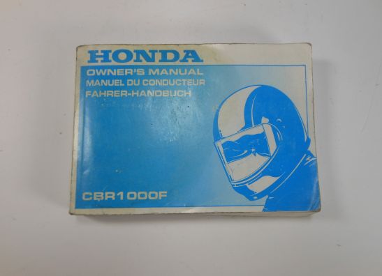 Instructieboekje Honda CBR 1000 F