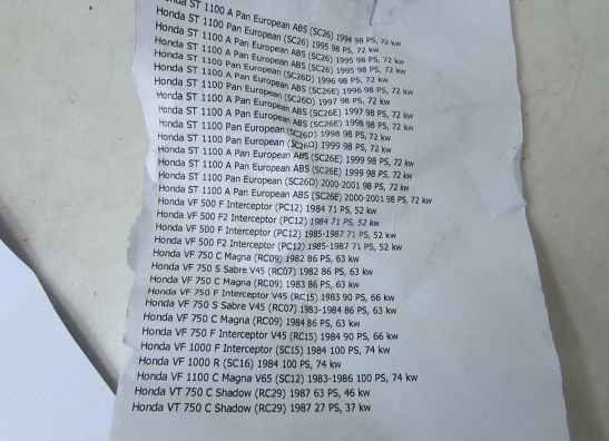 Kupplungshebel Honda Overige Honda