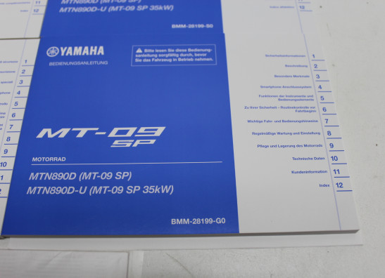 Instructieboekje Yamaha MT 09