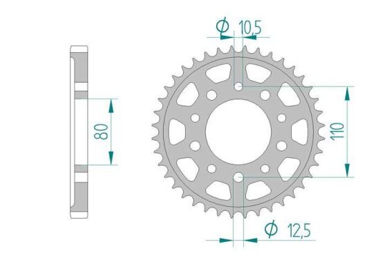 Ketting en tandwielset Honda CBR 600 F