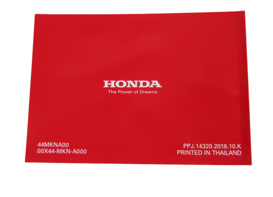 Instructieboekje Honda CB 650 R