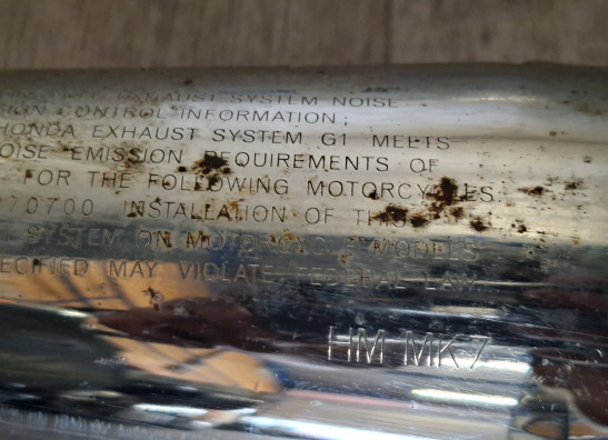 Uitlaat Honda VT 700 750
