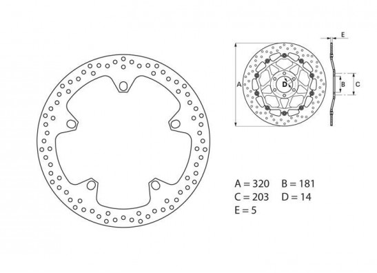Bremsscheibe vorne BMW R 1100 S
