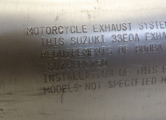 Uitlaat Suzuki GSX R 750