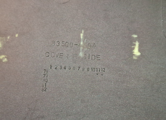 Rechter zijkuip klein Honda CX 500