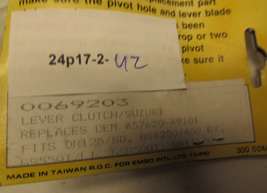 Braking lever Suzuki GSX R 750