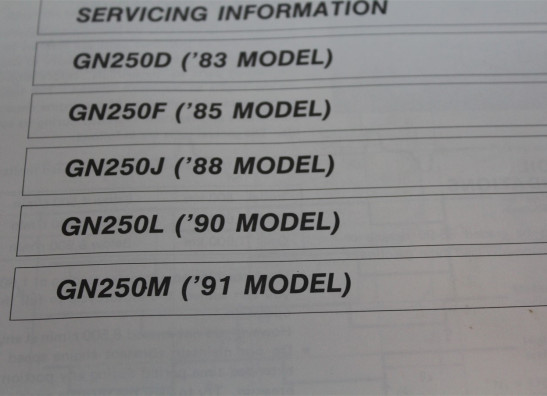 Bedienungsanleitung Suzuki GN 250
