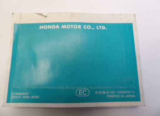 Instructieboekje Honda VTR 1000 F