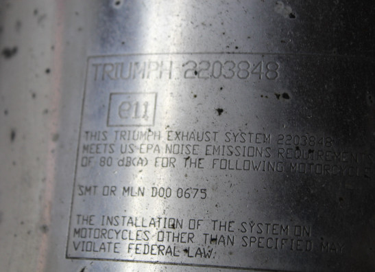 Auspuff Triumph Daytona 675 