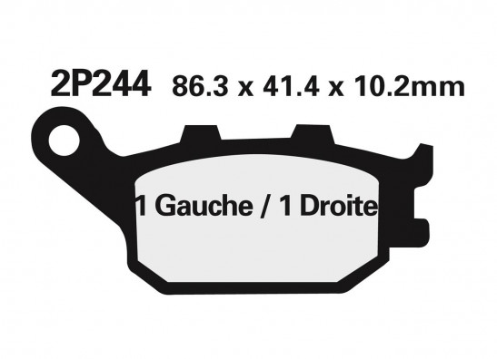 Remblokken achter Yamaha YZF R1