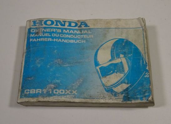 Instructieboekje Honda CBR 1100 XX