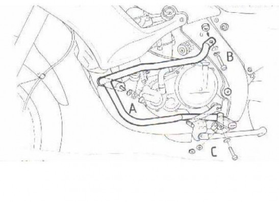 Motorschutzbugel Sturzbugel Aprilia Pegaso