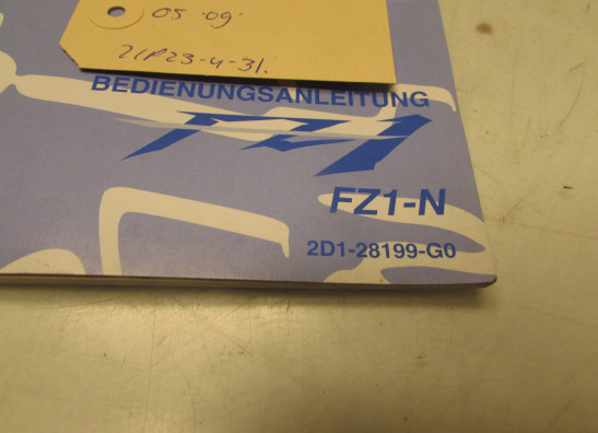 Instructieboekje Yamaha FAZER 1000