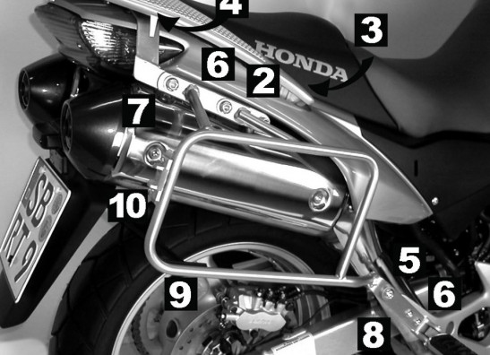Kofferbeugel set Honda XL 1000 V Varadero