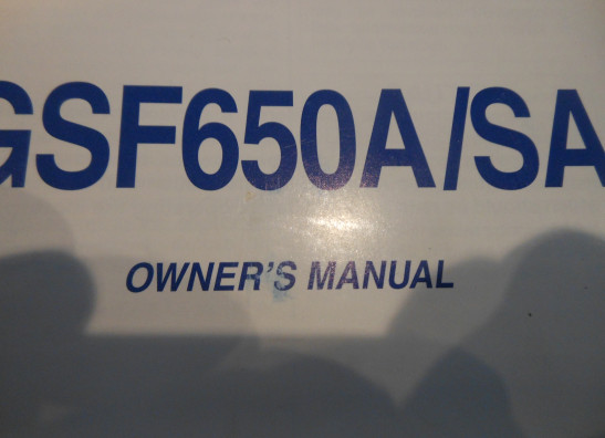 Manuel Suzuki GSF 600 650 Bandit 