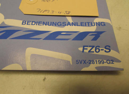 Fahrerhandbuch Yamaha FAZER 600