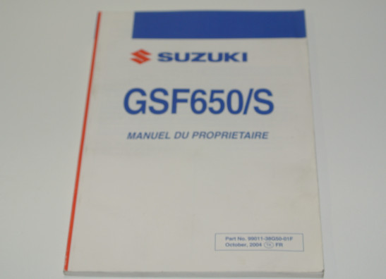 Instructieboekje Suzuki GSF 600 650 Bandit 