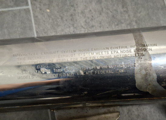 Uitlaat Suzuki VS 700 Intruder