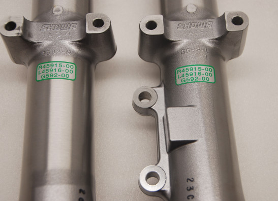 Fork pipe outside Harley Davidson Softtail