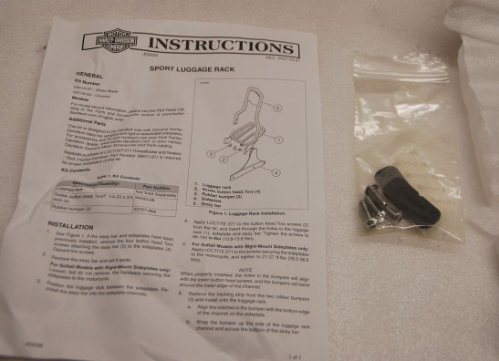 Bagagedrager Harley Davidson Sportster