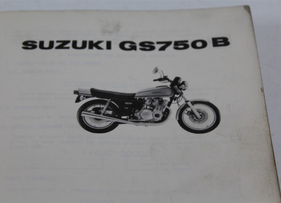 Onderdelenboek Suzuki GS 750