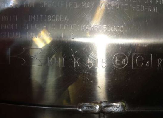 Uitlaat Kawasaki Z 1000