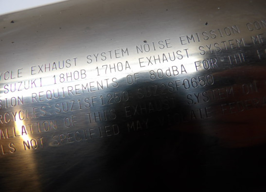 Uitlaat Suzuki GSF 650 Bandit