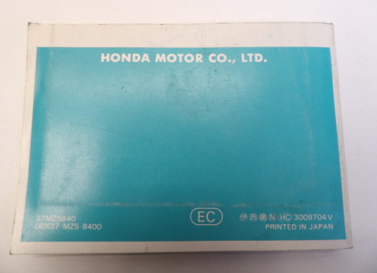 Instructieboekje Honda VF 750 C Magna