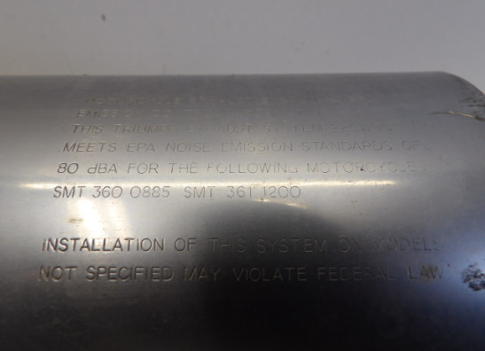 Auspuff Triumph Trophy 900