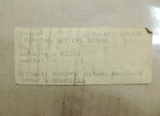 Pakking Suzuki GT 500