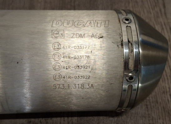 Uitlaat Ducati 848 Streetfighter