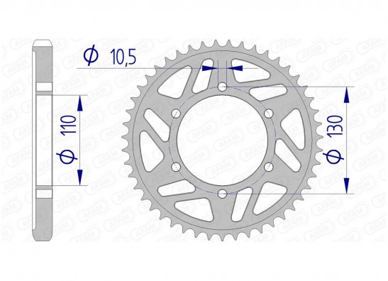 Achtertandwiel Yamaha YZF R1