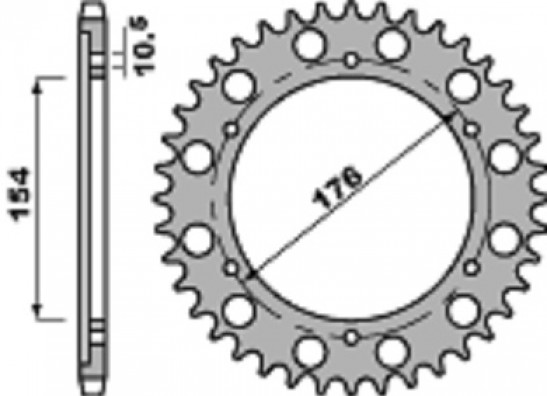Rear sprocket Honda VFR 800 I