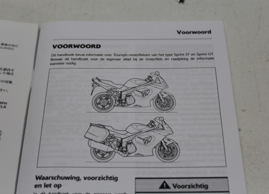 Instructieboekje Triumph Sprint GT 1050