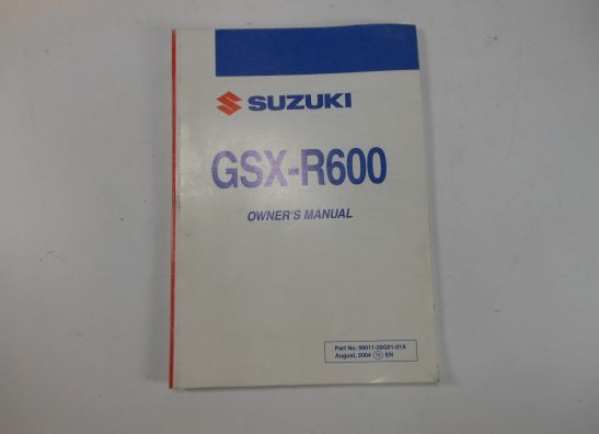 Manuel Suzuki GSX R 600