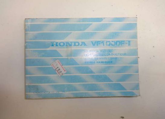Fahrerhandbuch Honda VF 1000 F