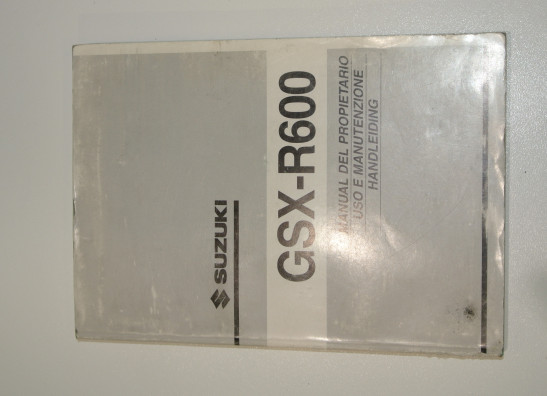 Instructieboekje Suzuki GSX R 600
