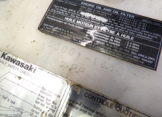 Buddy zadel Kawasaki ZX 6 R