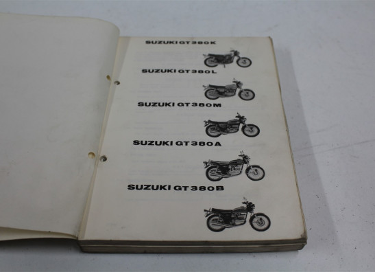 Parts book Suzuki GT 380