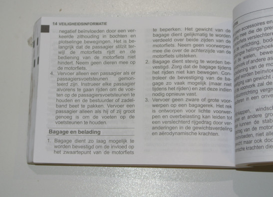 Instructieboekje Kawasaki Z 800