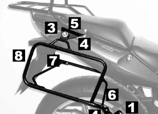 Koffer halter set Honda CBF 600