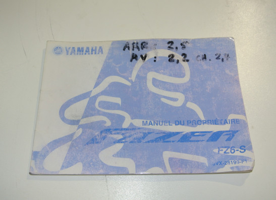 Fahrerhandbuch Yamaha FZ6