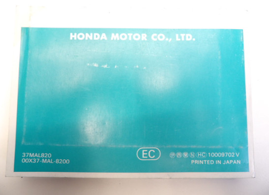 Instructieboekje Honda CBR 600 F