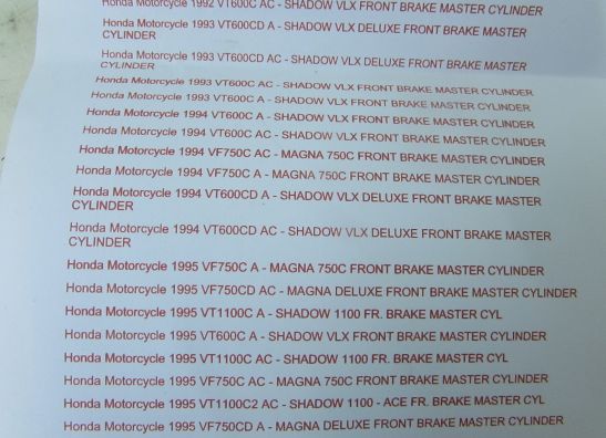 Braking lever Honda Overige Honda