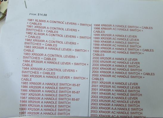 Braking lever Honda Overige Honda