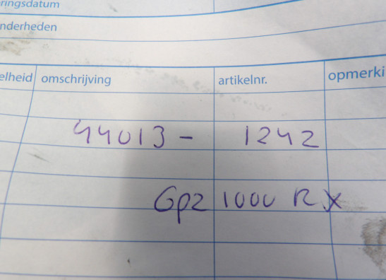 Voorpoot binnen Kawasaki GPZ 1000