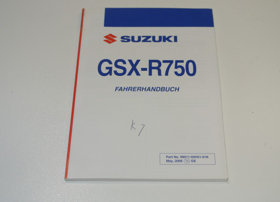 Fahrerhandbuch Suzuki GSX R 750