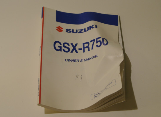 Instructieboekje Suzuki GSX R 750