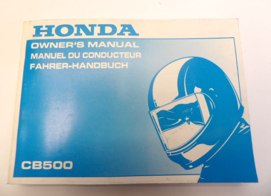Instructieboekje Honda CB 500